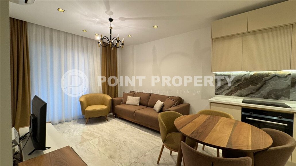 Комфортабельная квартира 50 м², премиальный комплекс с собственным пляжем, центр Аланьи-id-10613-photo-2