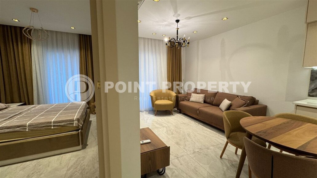 Комфортабельная квартира 50 м², премиальный комплекс с собственным пляжем, центр Аланьи-id-10613-photo-11