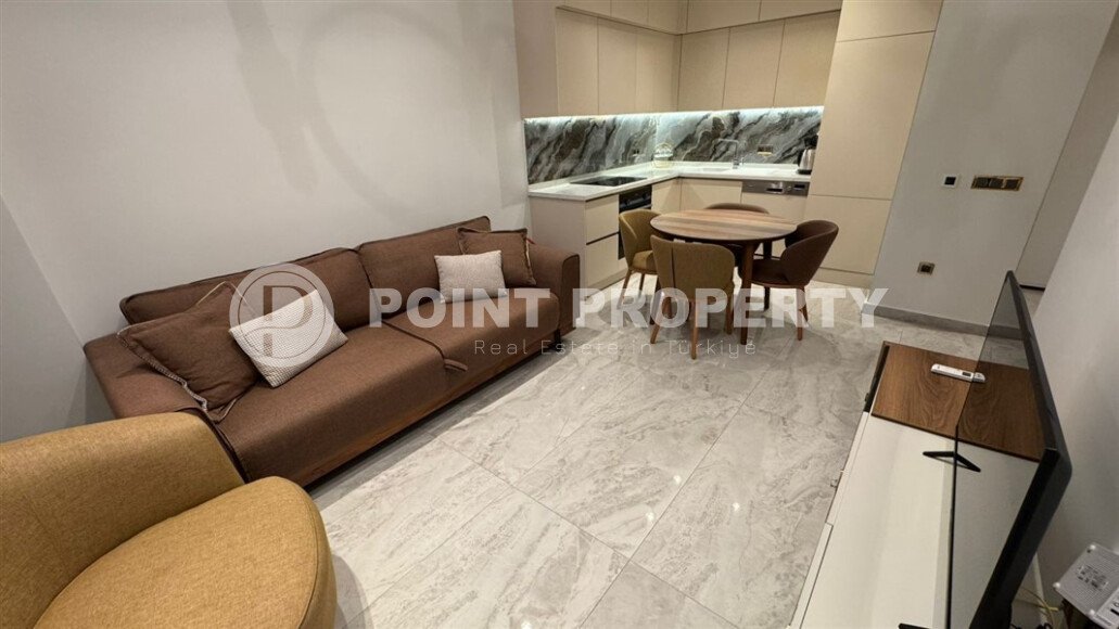 Комфортабельная квартира 50 м², премиальный комплекс с собственным пляжем, центр Аланьи-id-10613-photo-14