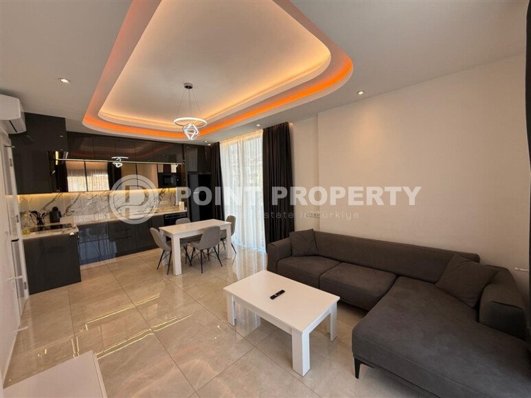 Оснащённая семейная квартира 90 м², центр Аланьи, краткосрочная аренда-id-10618-фото-12