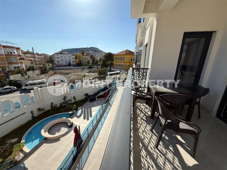 Оснащённая семейная квартира 90 м², центр Аланьи, краткосрочная аренда-id-10618-фото-24