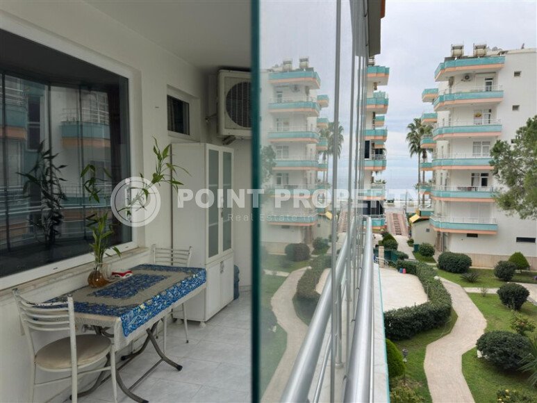 Уютная на первой береговой линии 95 м², район Махмутлар, частичный вид на море-id-10629-фото-2