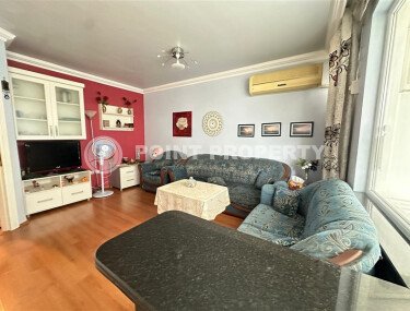 Уютная на первой береговой линии 95 м², район Махмутлар, частичный вид на море-id-10629-фото-3