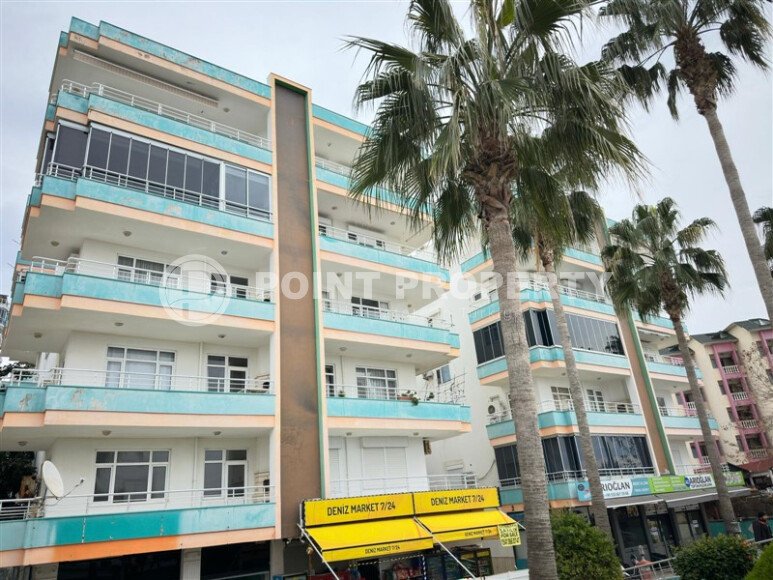 Уютная на первой береговой линии 95 м², район Махмутлар, частичный вид на море-id-10629-фото-9