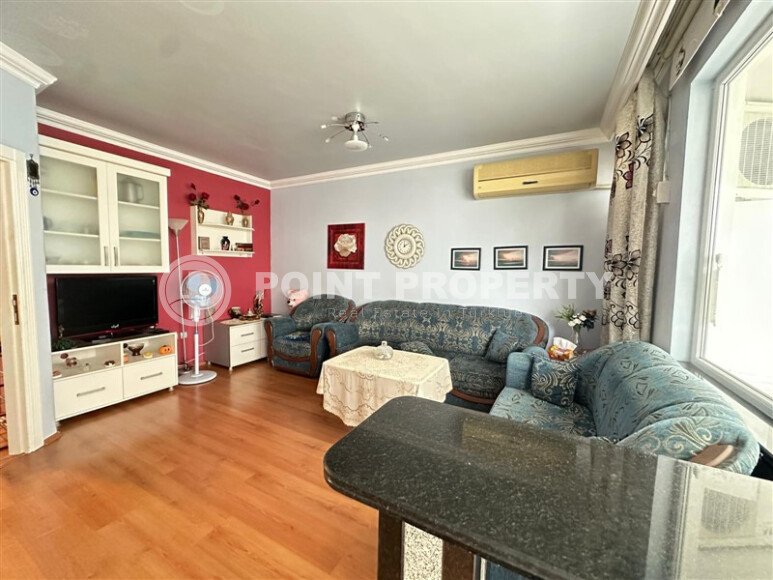 Уютная на первой береговой линии 95 м², район Махмутлар, частичный вид на море-id-10629-фото-11