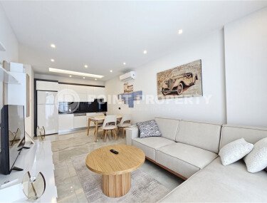 Bright apartment 60 m², Mahmutlar district, direct sea view-id-10640-photo-3