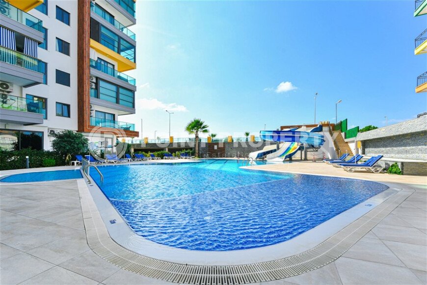 Современная квартира 85 м² район Махмутлар первая линия, вид на море-id-10685-фото-11