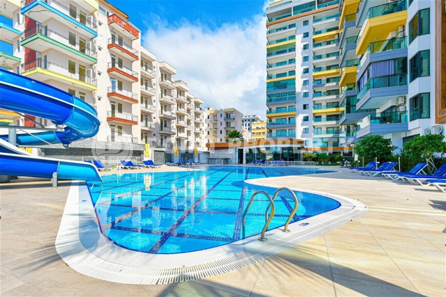 Современная квартира 85 м² район Махмутлар первая линия, вид на море-id-10685-фото-12