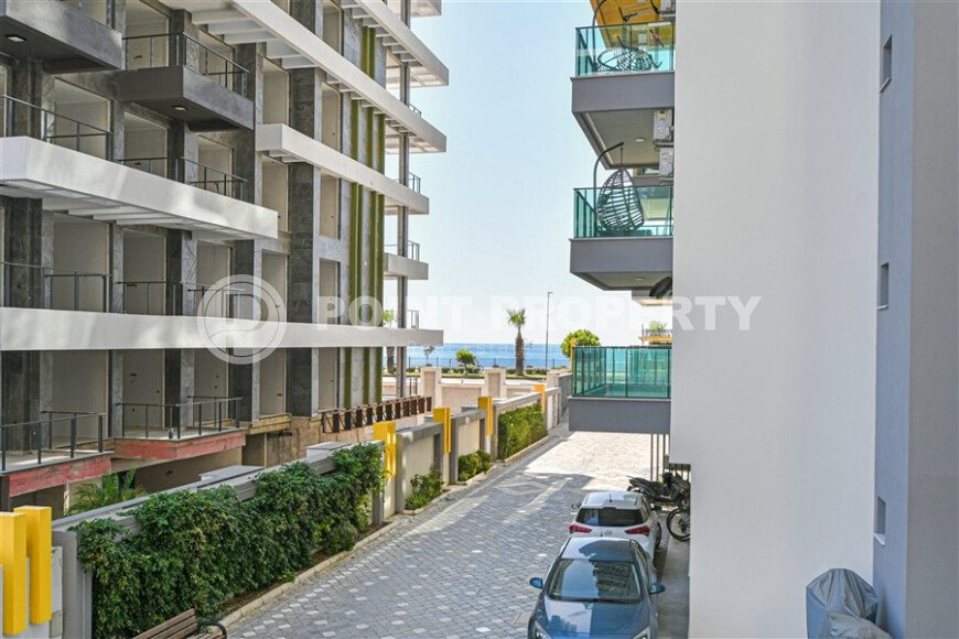 Современная квартира 85 м² район Махмутлар первая линия, вид на море-id-10685-фото-22