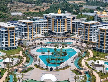 Элитные апартаменты 1+1 – 58 м² в комплексе с отелем и возможностью краткосрочной аренды, Тюрклер-id-10703-фото-1