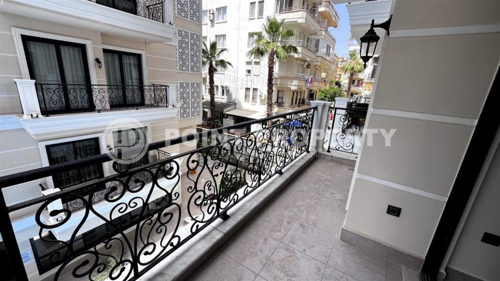 Престижные апартаменты, 58 м², центр Аланьи, пляж Клеопатры-id-10716-фото-9