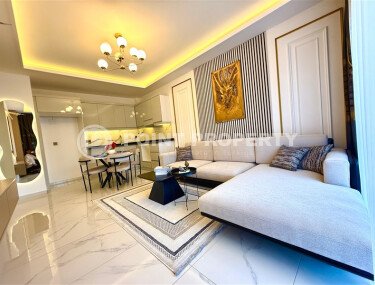 Bright 60 m² apartment in a modern complex, near the sea, Kargicak district-id-10740-photo-4