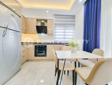 Солнечная квартира 1+1 50 м² в район Авсаллар с видом на горы и бассейн-id-10746-фото-4