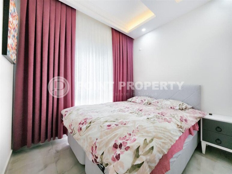 Солнечная квартира 1+1 50 м² в район Авсаллар с видом на горы и бассейн-id-10746-фото-7