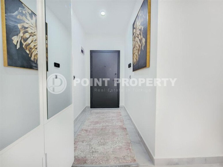 Солнечная квартира 1+1 50 м² в район Авсаллар с видом на горы и бассейн-id-10746-фото-11