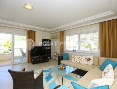 Большой семейный дуплекс 210 м² в районе Хасбахче с террасами и видом на горы, ВНЖ-id-10758-фото-3