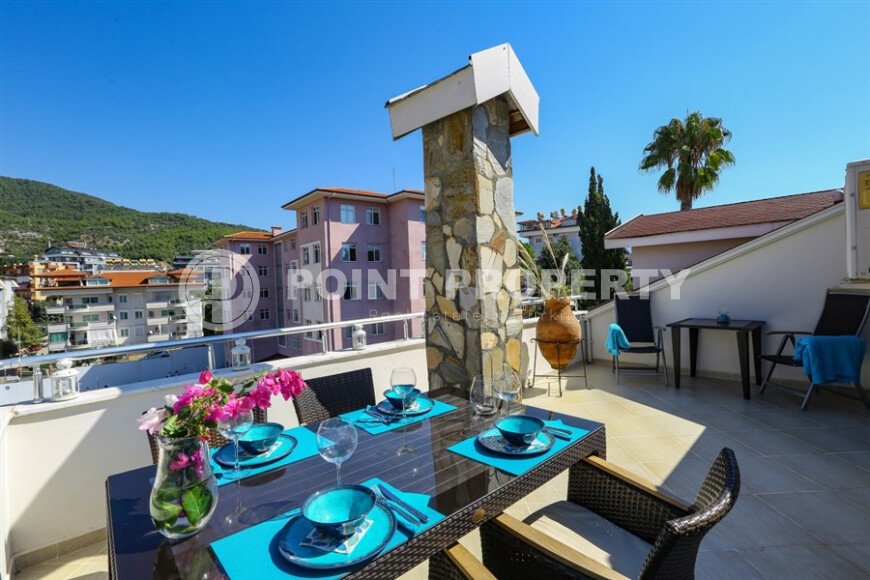 Большой семейный дуплекс 210 м² в районе Хасбахче с террасами и видом на горы, ВНЖ-id-10758-фото-10