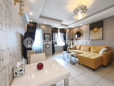 Элегантные апартаменты 60 м² с застеклённым балконом в центре района Оба, недалеко от моря-id-10776-фото-5