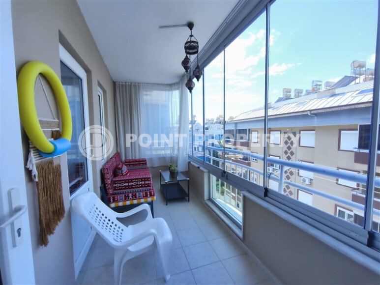 Элегантные апартаменты 60 м² с застеклённым балконом в центре района Оба, недалеко от моря-id-10776-фото-10