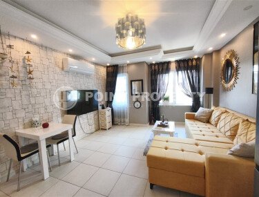 Элегантные апартаменты 60 м² с застеклённым балконом в центре района Оба, недалеко от моря-id-10776-фото-4