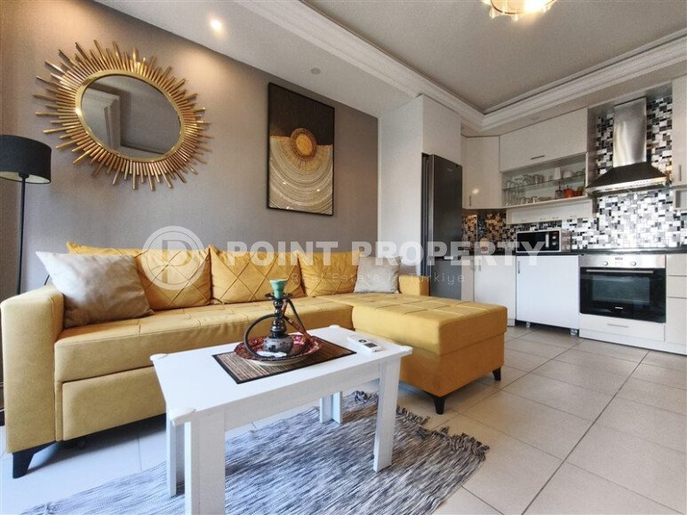 Элегантные апартаменты 60 м² с застеклённым балконом в центре района Оба, недалеко от моря-id-10776-фото-2