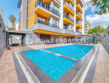 Светлые апартаменты 1+1 в престижном комплексе в центре Аланьи-id-10778-фото-5