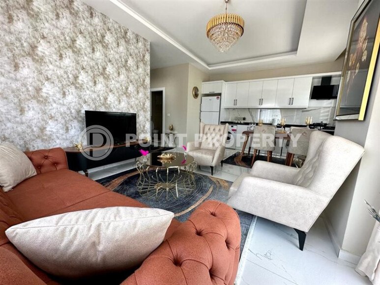 Яркая квартира 1+1 в районе Каргыджак с панорамным видом на горы и окрестности-id-10780-фото-2