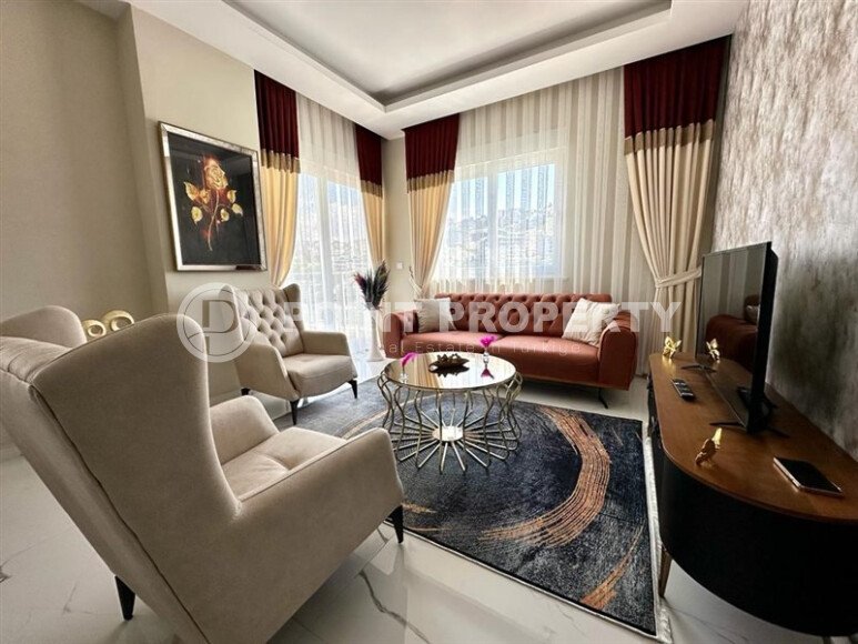 Яркая квартира 1+1 в районе Каргыджак с панорамным видом на горы и окрестности-id-10780-фото-4