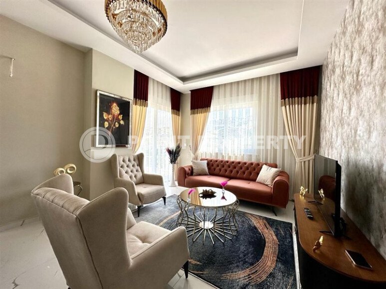 Яркая квартира 1+1 в районе Каргыджак с панорамным видом на горы и окрестности-id-10780-фото-5