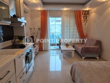 Уютная студия 0+1 в районе Махмутлар с застекленным балконом и видом на горы-id-10781-фото-2