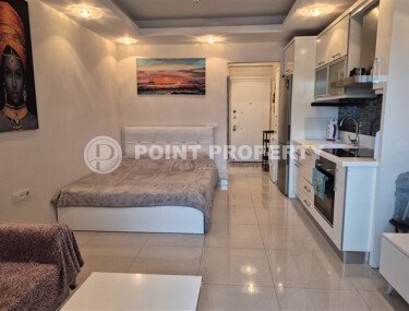 Уютная студия 0+1 в районе Махмутлар с застекленным балконом и видом на горы-id-10781-фото-5