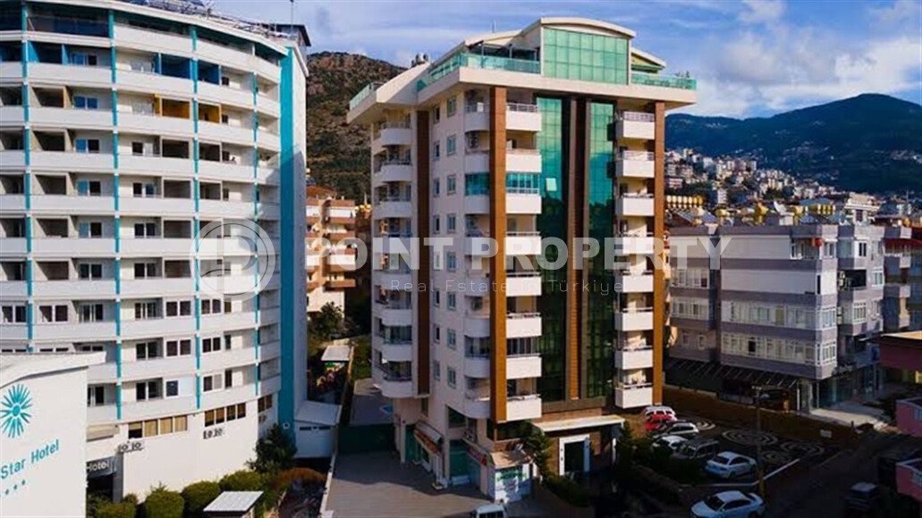 Светлая квартира 50 м² центр Аланьи, пляж Клеопатры, вид на море-id-10796-фото-1