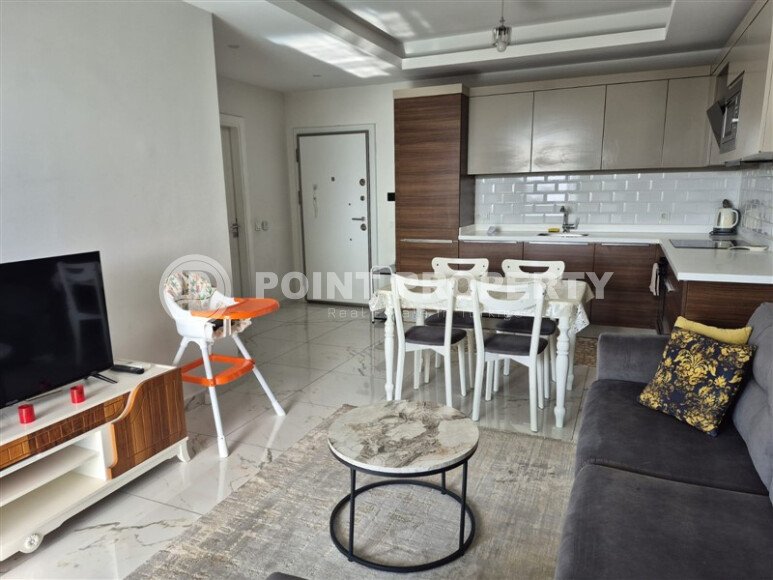 Престижные апартаменты 60 м² центр Аланьи, ВНЖ, вид на море и Кале-id-10826-фото-5