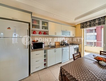 Солнечная квартира 120 м² район Тосмур, частичный вид на море-id-10840-фото-3