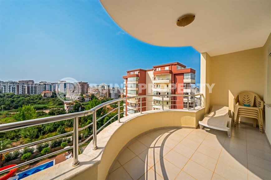 Солнечная квартира 120 м² район Тосмур, частичный вид на море-id-10840-фото-7
