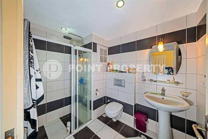 Солнечная квартира 120 м² район Тосмур, частичный вид на море-id-10840-фото-9