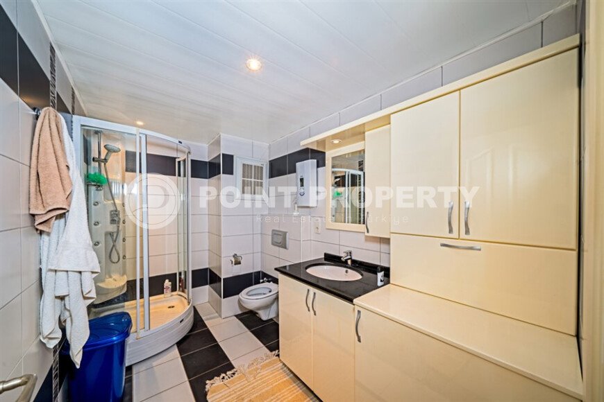 Солнечная квартира 120 м² район Тосмур, частичный вид на море-id-10840-фото-10