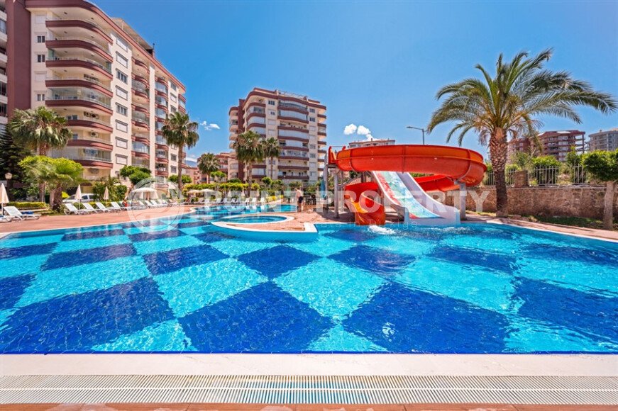 Солнечная квартира 120 м² район Тосмур, частичный вид на море-id-10840-фото-14