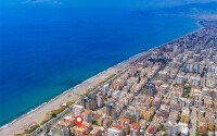 Уютная квартира 120 м² район Махмутлар, рядом с морем, частичный вид на море-id-10848-фото-25