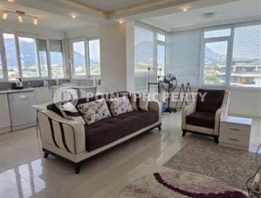 Светлая квартира 2+1 110 м² район Тосмур, ВНЖ, вид на море, Exclusive-id-10864-фото-2