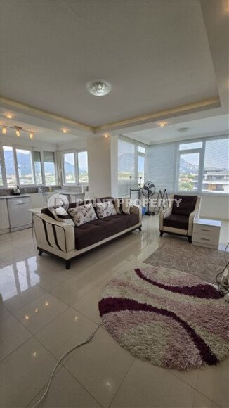 Светлая квартира 2+1 110 м² район Тосмур, ВНЖ, вид на море, Exclusive-id-10864-фото-2