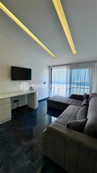 Панорамная квартира 1+1 65 м² район Каргыджак, вид на море, первая линия-id-10874-фото-4