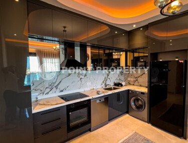 Элегантная квартира 1+1 49 м² в центре Аланьи с видом на крепость Кале-id-10880-фото-1