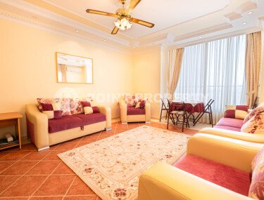 Уютная светлая квартира 2+1 110 м² район Тосмур, ВНЖ, вид на море-id-10885-фото-3