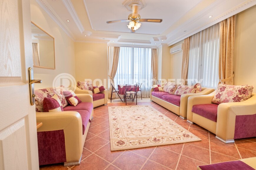Уютная светлая квартира 2+1 110 м² район Тосмур, ВНЖ, вид на море-id-10885-фото-4