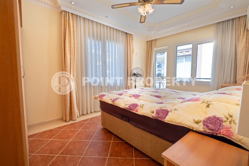 Уютная светлая квартира 2+1 110 м² район Тосмур, ВНЖ, вид на море-id-10885-фото-9