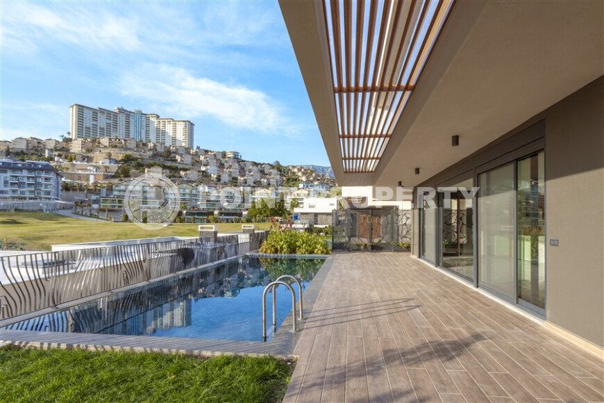 Panoramic modern villa 240 m² Kargicak area, sea and mountain views-id-10892-photo-28
