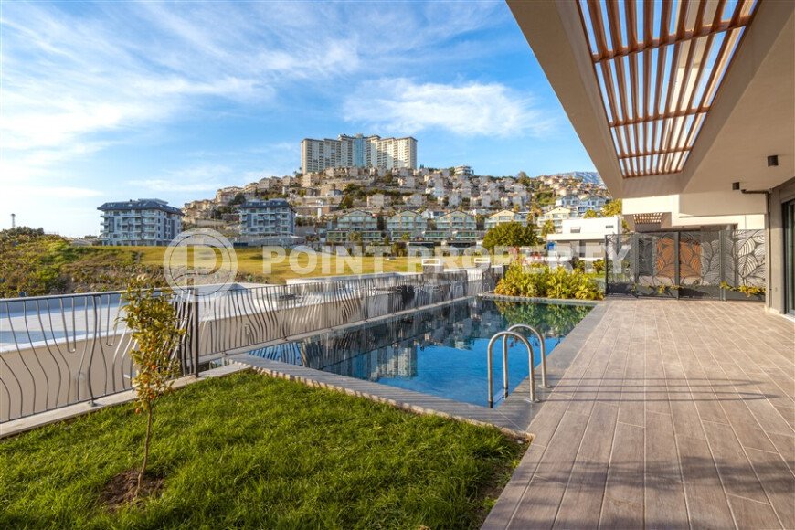 Panoramic modern villa 240 m² Kargicak area, sea and mountain views-id-10892-photo-30