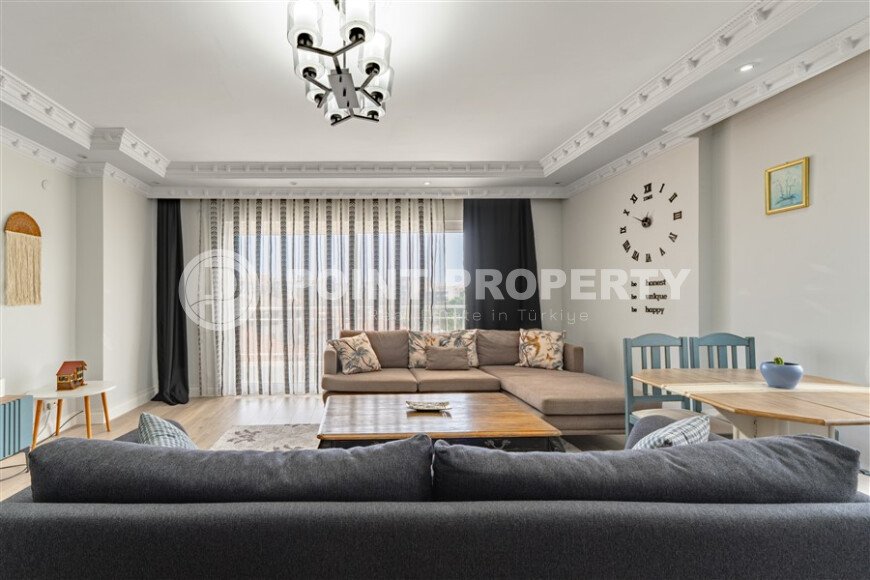 Светлые апартаменты 110 м² в районе Тосмур с застеклённым балконом-id-10904-фото-6