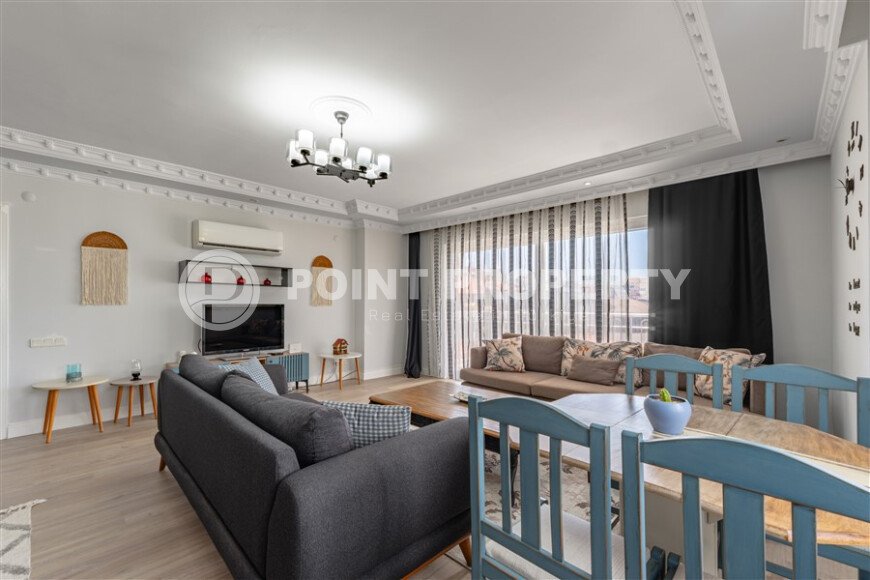 Светлые апартаменты 110 м² в районе Тосмур с застеклённым балконом-id-10904-фото-8